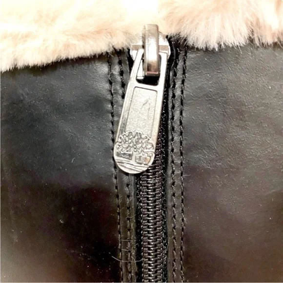 NIB Timberland Boots Dalston Vibe Faux Fur Lined Bootie Black Size 8 Brand New - Picture 13 of 16